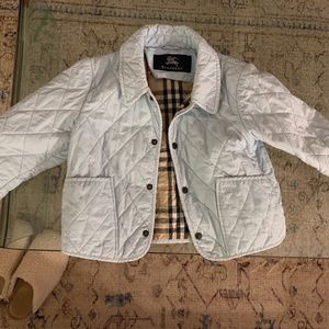 Burberry kids jacket in powder blue 3Y